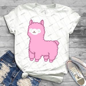 Pink Alpaca - Best Unisex Trending Handmade T-shirt Gift Idea For Men T-shirt For Woman