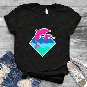 Pink Dolphin - Best Unisex Trending Handmade T-shirt Gift Idea For Men T-shirt For Woman