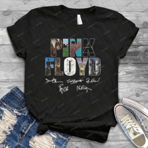 Pink Floyd Famous Album The Wall Wish You Were Here Tee – Signatures Of Pink Floyd Handmade Shirt