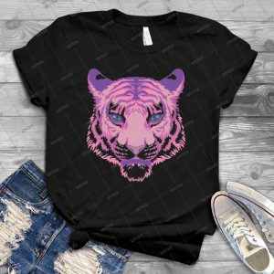 Pink Tiger 12 - Vintage Men's Shirt Tshirt For Women Classic Handmade Shirt Retro Graphic Tee
