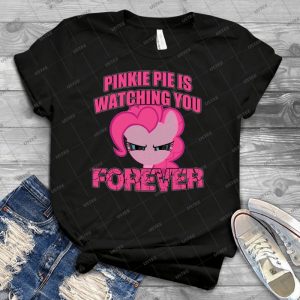 Pinkie Pie Is Watching You Forever - Vintage Men's Shirt Tshirt For Women Classic Handmade Shirt Retro Graphic Tee