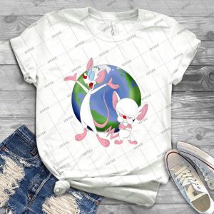 Pinky  The Brain 77 - Trending Shirt For Women Vintage Retro Tee For Men Kid's T-Shirt Handmade Shirt
