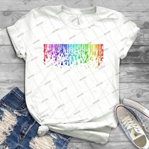 Pitter Patter Rainbow Drops 54 - Trending Shirt For Women Vintage Retro Tee For Men Kid's T-Shirt Handmade Shirt