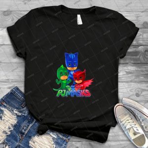 Pj Masks All Team - Vintage Men's Shirt Tshirt For Women Classic Handmade Shirt Retro Graphic Tee