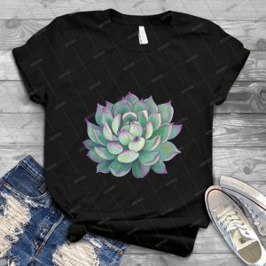 Plante Succulente 80 - Vintage Men's Shirt Tshirt For Women Classic Handmade Shirt Retro Graphic Tee