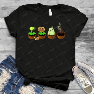 Plants Vs Zombies- Zen Garden - Vintage Men's Shirt Tshirt For Women Classic Handmade Shirt Retro Graphic Tee