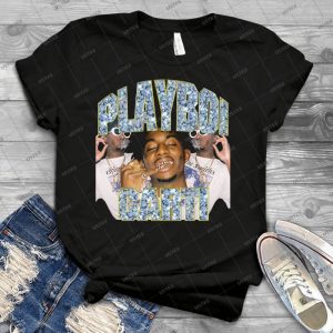 Playboi Carti Vintage Hip-Hop 48 - Trending Shirt For Women Vintage Retro Tee For Men Kid's T-Shirt Handmade Shirt
