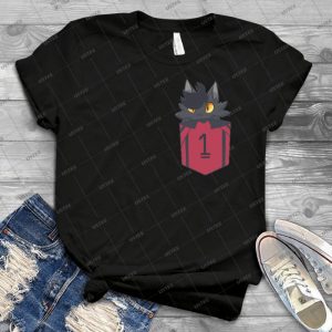 Pocket Kuroo  63 - Vintage Men's Shirt Tshirt For Women Classic Handmade Shirt Retro Graphic Tee