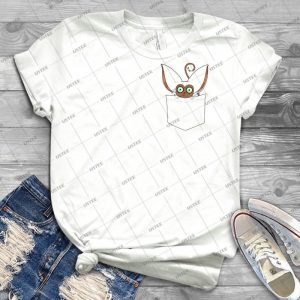 Pocket Momo 11 - Vintage Men's Shirt Tshirt For Women Classic Handmade Shirt Retro Graphic Tee