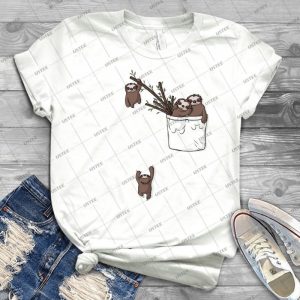 Pocket Sloth Family - Gift Idea Shirt For Men Tee For Women Classic Retro Vintage Graphic T-Shirt