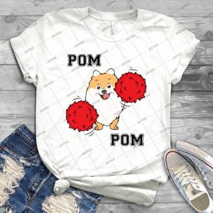 Pom Pom Pomeranian Tee - Vintage Men's Shirt Tshirt For Women Classic Handmade Shirt Retro Graphic Tee