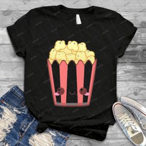 Pop Corn  24 - Vintage Men's Shirt Tshirt For Women Classic Handmade Shirt Retro Graphic Tee