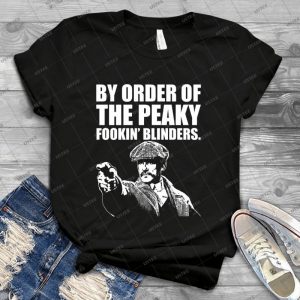 Por Orden De The Peaky Fookin Blinders - Vintage Men's Shirt Tshirt For Women Classic Handmade Shirt Retro Graphic Tee