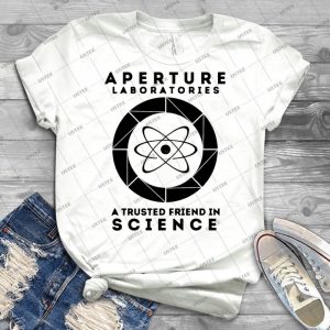 Portal 2 - Vintage Men's Shirt Tshirt For Women Classic Handmade Shirt Retro Graphic Tee