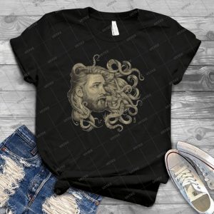 Poseidon 68 - Vintage Men's Shirt Tshirt For Women Classic Handmade Shirt Retro Graphic Tee