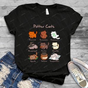 Potter Cats - Gift Idea Shirt For Men Tee For Women Classic Retro Vintage Graphic T-Shirt
