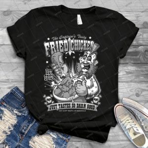 Poulet Frit Savoureux - Version Noir Et Blanc 65 - Trending Shirt For Women Vintage Retro Tee For Men Kid's T-Shirt Handmade Shirt