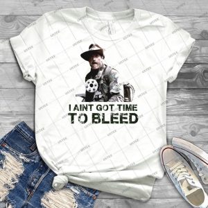 Predator I Aint Bekam Zeit Zu Bluten - Vintage Men's Shirt Tshirt For Women Classic Handmade Shirt Retro Graphic Tee