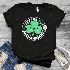 Prepã¡rate Para Shenanigans, Lindo Dã­a De San Patricio Shamrock - Vintage Men's Shirt Tshirt For Women Classic Handmade Shirt Retro Graphic Tee