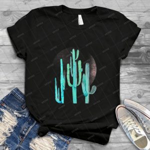 Pretty Cactus Rosegold Pink And Turquoise Desert Cacti Southwest Decor - Best Unisex Trending Handmade T-shirt Gift Idea For Men T-shirt For Woman
