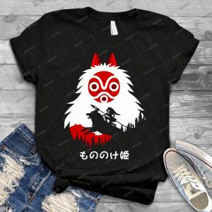 Princess Mononoke - Hayao Miyazaki - Studio Ghibli 7 - Vintage Men's Shirt Tshirt For Women Classic Handmade Shirt Retro Graphic Tee