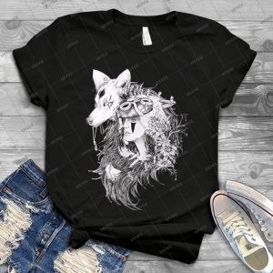 Princess Mononoke -Ghibli Studio - Vintage Men's Shirt Tshirt For Women Classic Handmade Shirt Retro Graphic Tee