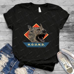 Project H-O-U-N-D- 9 - Vintage Men's Shirt Tshirt For Women Classic Handmade Shirt Retro Graphic Tee