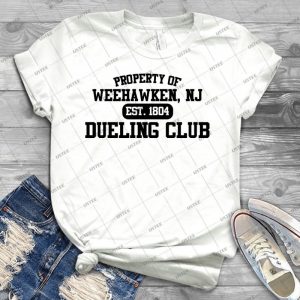 Property Of Weehawken Nj Dueling Club - Best Unisex Trending Handmade T-shirt Gift Idea For Men T-shirt For Woman