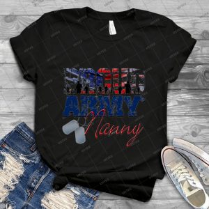 Proud Army Nanny - Vintage Men's Shirt Tshirt For Women Classic Handmade Shirt Retro Graphic Tee