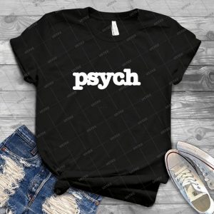 Psych Logo 60 - Vintage Men's Shirt Tshirt For Women Classic Handmade Shirt Retro Graphic Tee