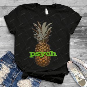 Psych Pineapple - Vintage Men's Shirt Tshirt For Women Classic Handmade Shirt Retro Graphic Tee