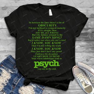 Psych Theme Text - Gift Idea Shirt For Men Tee For Women Classic Retro Vintage Graphic T-Shirt