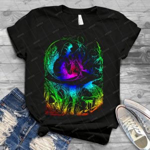Psychadelic Mushroom Alice In Wonderland - Vintage Men's Shirt Tshirt For Women Classic Handmade Shirt Retro Graphic Tee