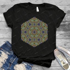 Psychedelic Jungle Kaleidoscope Ornament 11 79 - Trending Shirt For Women Vintage Retro Tee For Men Kid's T-Shirt Handmade Shirt