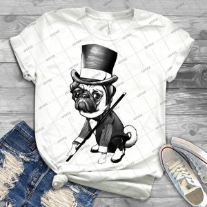 Pug Fred Astaire - Best Unisex Trending Handmade T-shirt Gift Idea For Men T-shirt For Woman