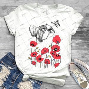 Pug In Flowers - Gift Idea Shirt For Men Tee For Women Classic Retro Vintage Graphic T-Shirt