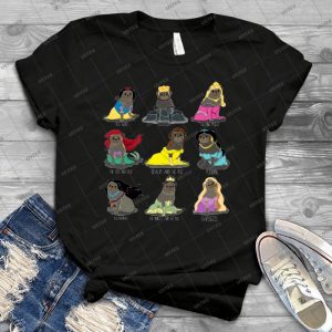 Pug Princesses 40 - Vintage Men's Shirt Tshirt For Women Classic Handmade Shirt Retro Graphic Tee