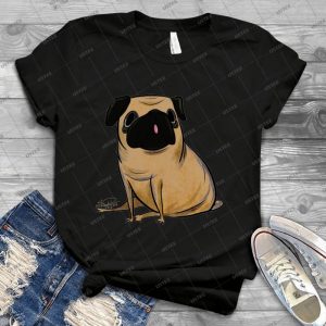 Pug T Shirt 80 - Vintage Men's Shirt Tshirt For Women Classic Handmade Shirt Retro Graphic Tee