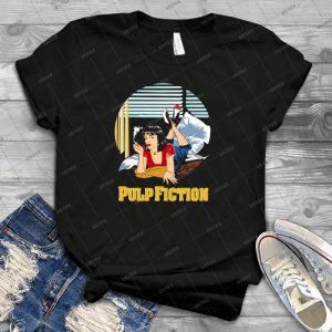 Pulp Fiction - Mia Circular Variant 11 - Trending Shirt For Women Vintage Retro Tee For Men Kid's T-Shirt Handmade Shirt