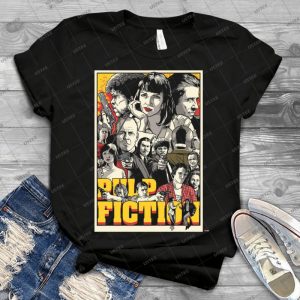 Pulp Fiction - Vintage Men's Shirt Tshirt For Women Classic Handmade Shirt Retro Graphic Tee