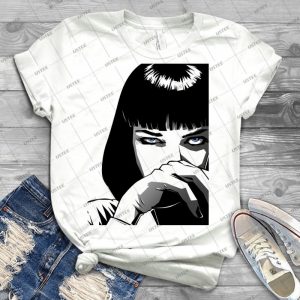 Pulp Fiction Mia 2 - Trending Shirt For Women Vintage Retro Tee For Men Kid's T-Shirt Handmade Shirt