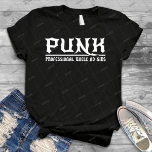 Punk- Tã­o Profesional No Kids - Vintage Men's Shirt Tshirt For Women Classic Handmade Shirt Retro Graphic Tee