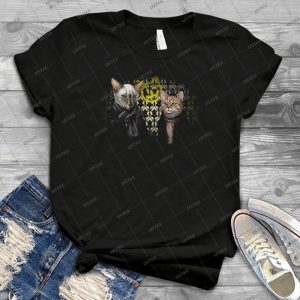 Purrlock - Vintage Men's Shirt Tshirt For Women Classic Handmade Shirt Retro Graphic Tee