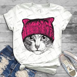 Pussyhat Protest Shirt-Women S March Pussycat Pink Hat Shirt - Best Unisex Trending Handmade T-shirt Gift Idea For Men T-shirt For Woman