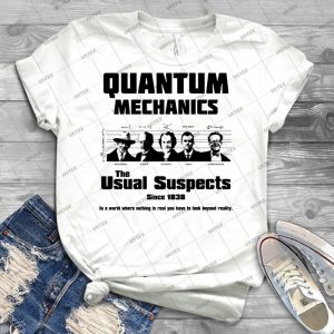 Quantum Mechanics - The Usual Suspects 10 - Vintage Men's Shirt Tshirt For Women Classic Handmade Shirt Retro Graphic Tee