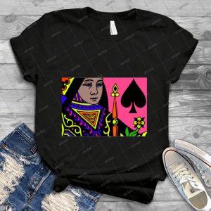 Queen Of Spades 16 - Vintage Men's Shirt Tshirt For Women Classic Handmade Shirt Retro Graphic Tee