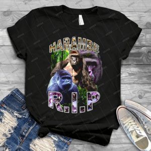 R-I-P- Harambe Vintage Hip-Hop 67 - Trending Shirt For Women Vintage Retro Tee For Men Kid's T-Shirt Handmade Shirt
