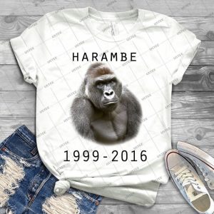 R-I-P Harambe - Black - - Best Unisex Trending Handmade T-shirt Gift Idea For Men T-shirt For Woman