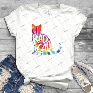 Radical Cat Tie Dye 53 - Trending Shirt For Women Vintage Retro Tee For Men Kid's T-Shirt Handmade Shirt