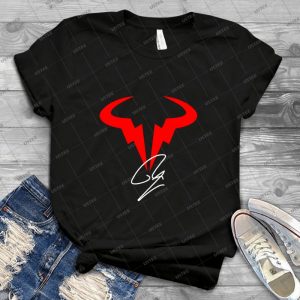 Rafael Nadal Tennis Player Logo 2 - Vintage Men's Shirt Tshirt For Women Classic Handmade Shirt Retro Graphic Tee